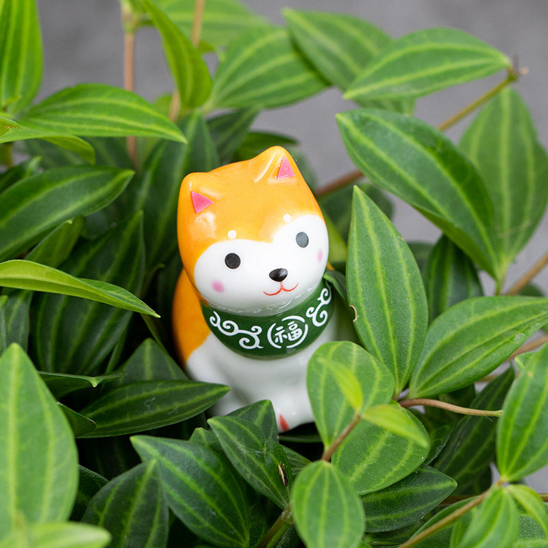 Gohobi Handmade Ceramic Shiba Inu Ornament