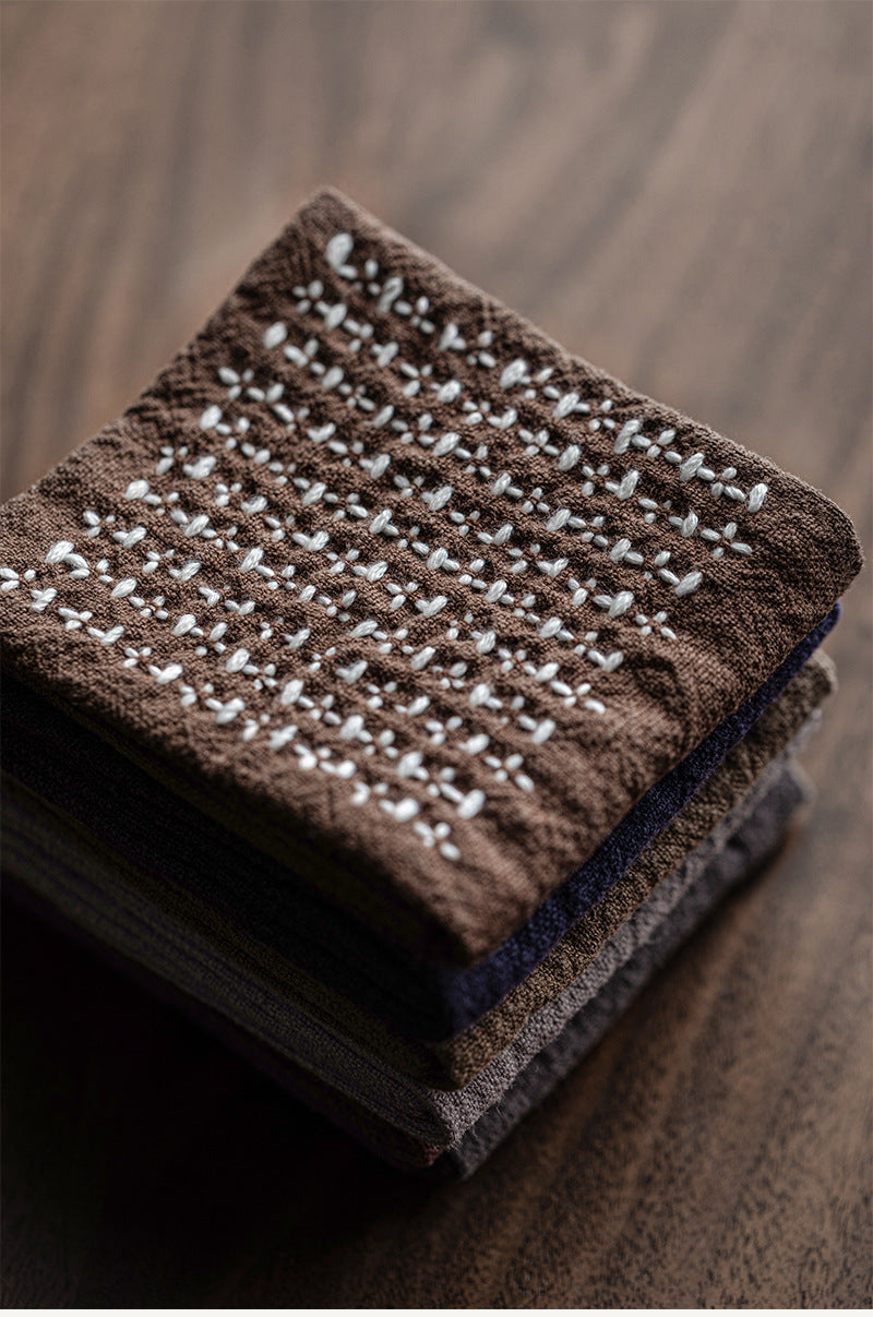 Gohobi Handmade Woven Cotton and Linen Gongfu Tea Towel