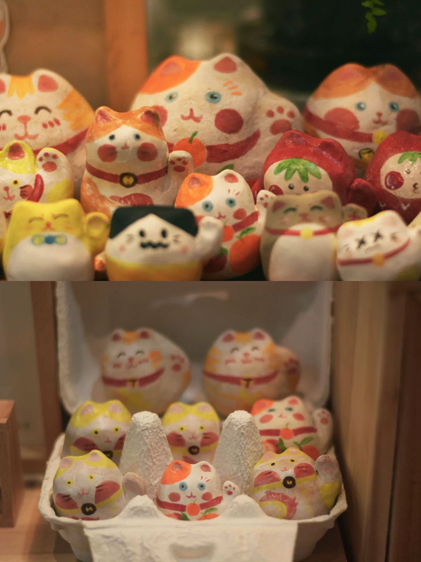 Gohobi x Little Diary Handmade Ceramic Lucky Cat