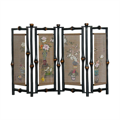 Gohobi Double-Sided Bamboo Tea Table Screen – Chinese Gongfu Tea Ceremony Decor