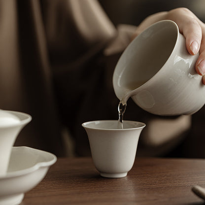 Gohobi Wood Ash Glaze Master Cup – Handmade Traditional Gongfu Tea Tasting Cup