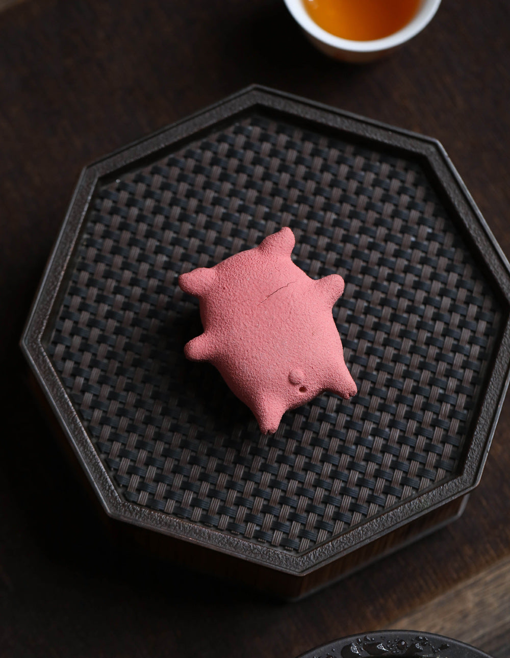 Gohobi Yixing Purple Clay Twelve Zodiac Pig Tea Pet – Handmade Sleeping Pig Ornament