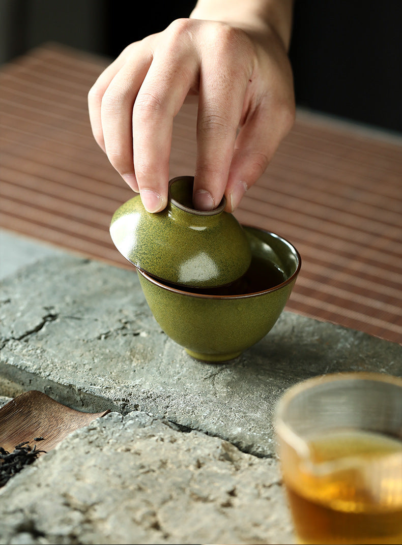Gohobi Handmade Special Tea Green Gaiwan