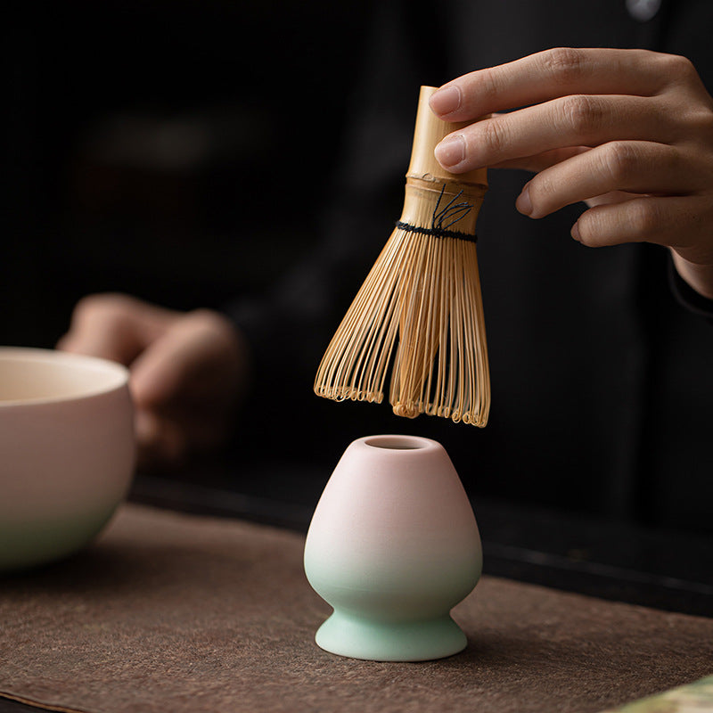 Gohobi Ceramic Matcha Set 043 Pink and Green