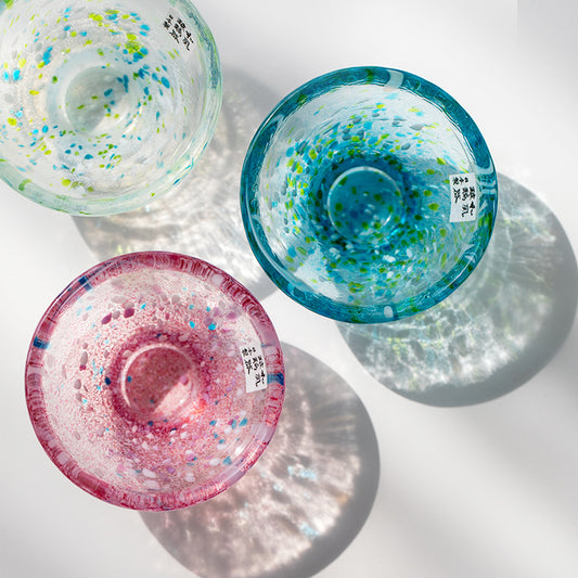 Gohobi Toyo Sasaki Handmade Japanese Glass Tea Cup – Small Sake Cup Chunge Style | Made in Japan