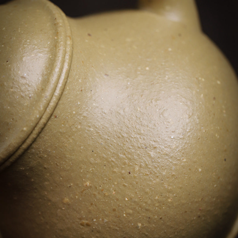 [Chingshui Tang 青水堂] Handmade Yixing Green Zisha Clay Si Ting Teapot – 130ml Original Ore Clay Gongfu Teapot with Built-in Filter