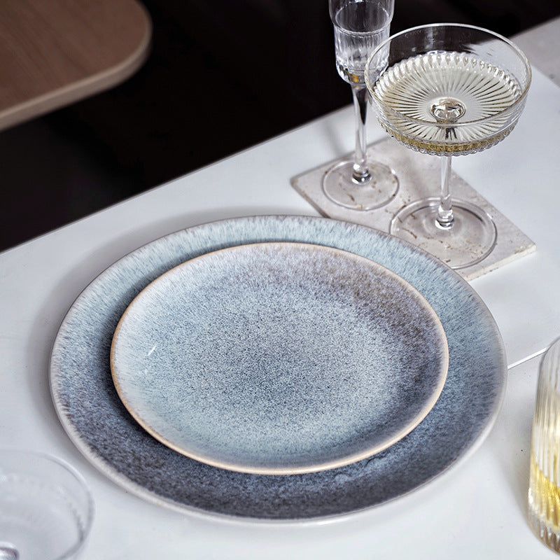 Gohobi Japanese-Style Ceramic Flat Plate