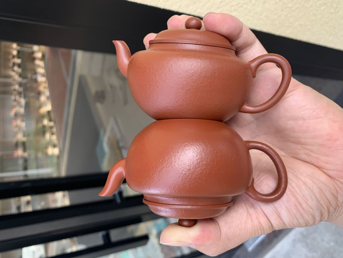 [Chingshui Tang 青水堂] Yixing Red Zisha Clay Teapot – 140ml Handmade Thin-Walled Lotus Seed Style Teapot, Original Ore Zhuni Clay, Small Gongfu Teapot with Built-in Filter