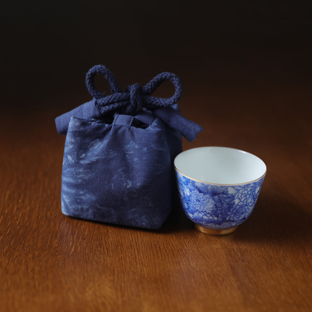 Gohobi Dyed Fabric Teaware Storage Travel Bag