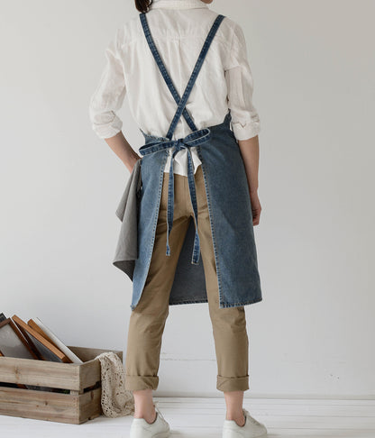 Gohobi Heavy-Duty Cotton Canvas Denim Apron