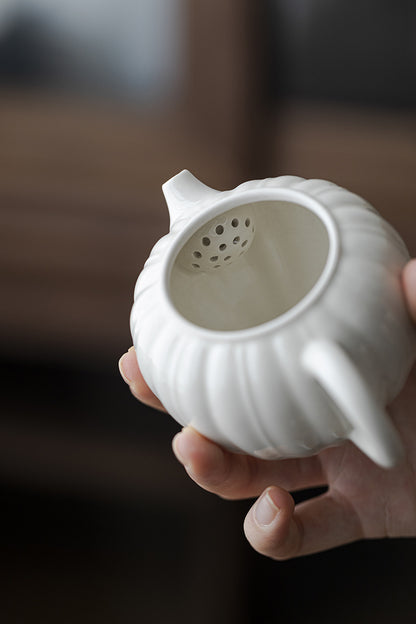 Gohobi Japanese-style Ash Glaze Handmade Ceramic Teapot