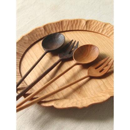 Gohobi Handcrafted Wooden Spoon & Fork