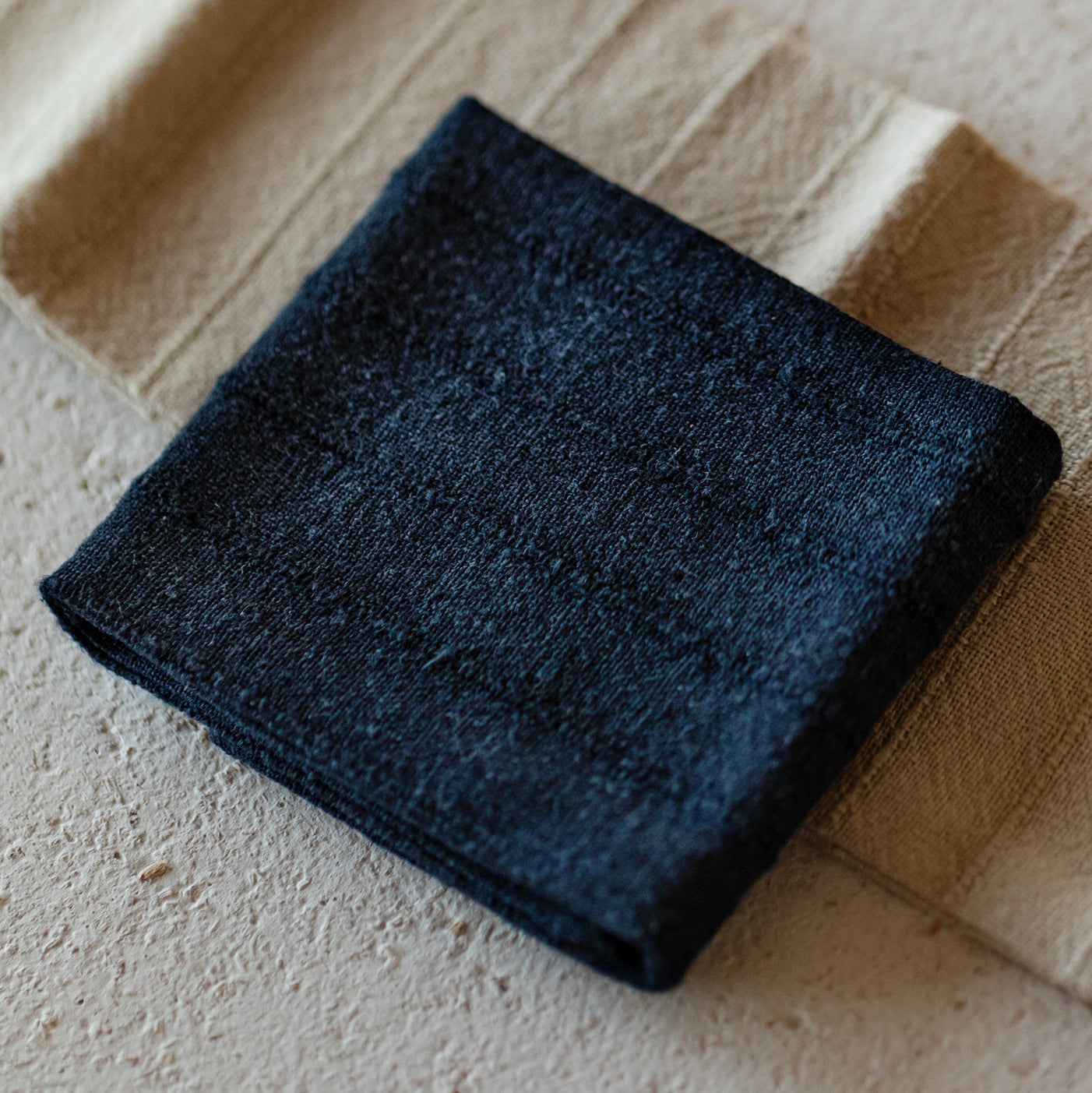 Torchon Gongfu double face en coton et lin gravé Gohobi