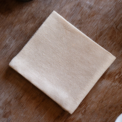 Torchon Gongfu double face en coton et lin gravé Gohobi