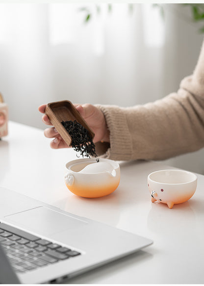 Gohobi Shiba Inu Teapot and Tea Cup Set