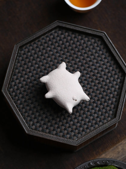 Gohobi Yixing Purple Clay Twelve Zodiac Pig Tea Pet – Handmade Sleeping Pig Ornament