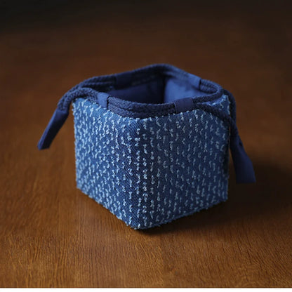 Gohobi Denim Mini Teaware Storage Travel Bag