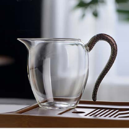 Gohobi Handmade Starling Handle Glass Pitcher