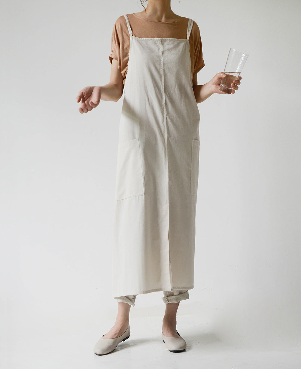 Gohobi Korean Cotton-Linen Adjustable Apron