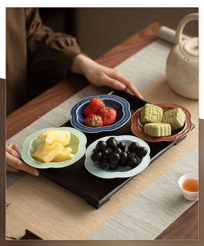 Gohobi, petite assiette de fruits glacés traditionnels japonais - Begonia Lotus 008