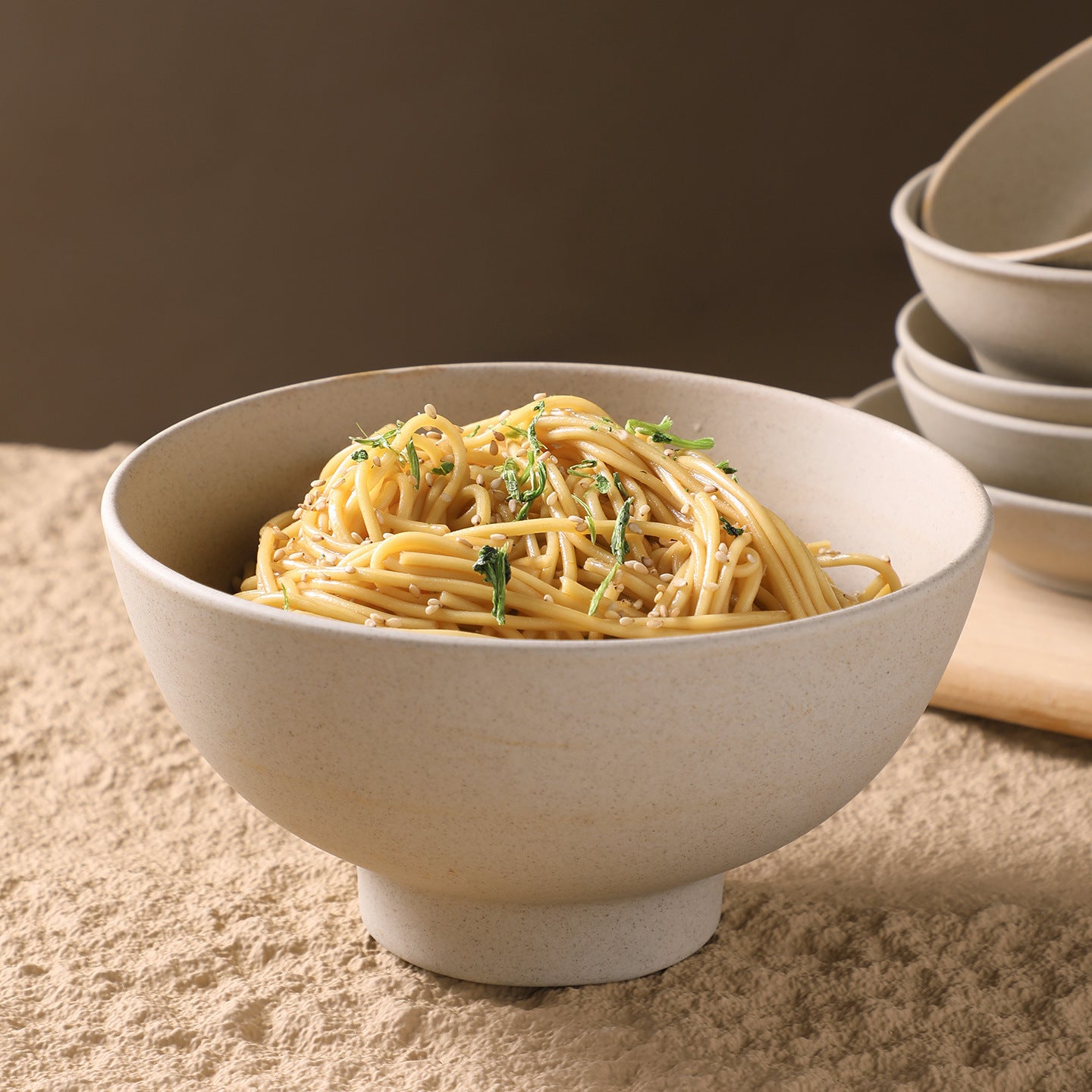 Gohobi Vintage Rustic Ceramic Ramen Bowl