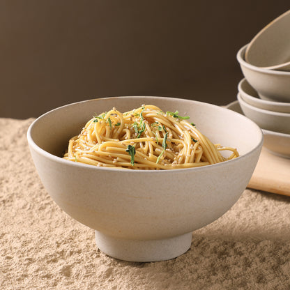 Gohobi Vintage Rustic Ceramic Ramen Bowl