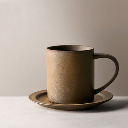 Gohobi Japanese Handmade Coffee Cup with Saucer 004