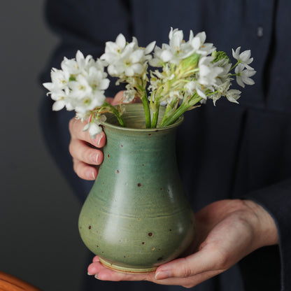 Gohobi Classic Handmade Ceramic Pink Emerald Vase