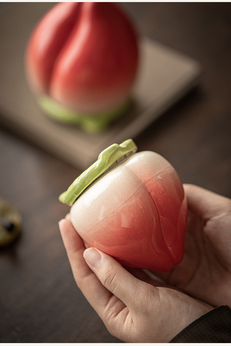Gohobi Peach Shaped Food Container Storage