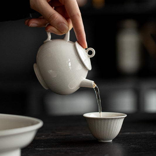 Gohobi Japanese-Style Grass Ash Glaze Teapot