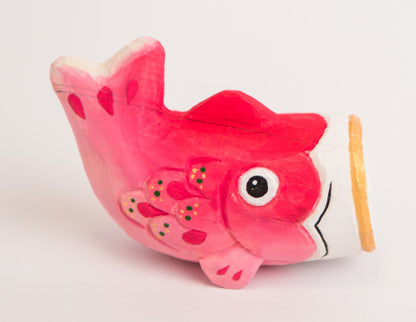 Gohobi Handcrafted Wooden Koi Ornament