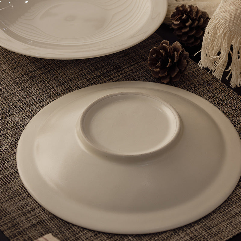 Gohobi Painted Gold Small-Foot Flat-Edge Plate