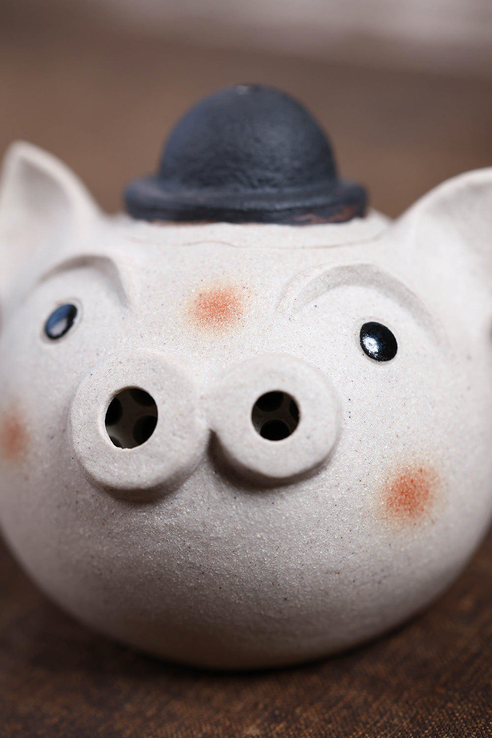 Gohobi Yixing Purple Clay Pig Head Teapot – Handmade Cute Pig Teapot