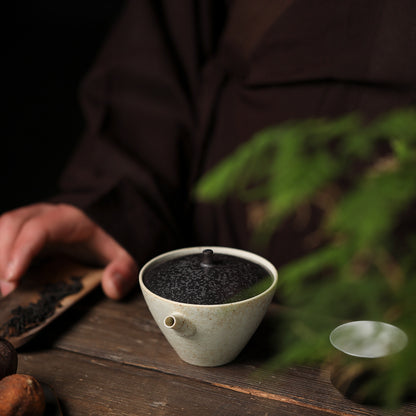 Gohobi Handmade Japanese Style Black and White Gaiwan