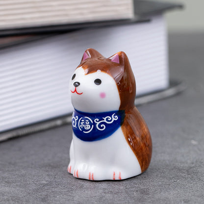 Gohobi Handmade Ceramic Shiba Inu Ornament