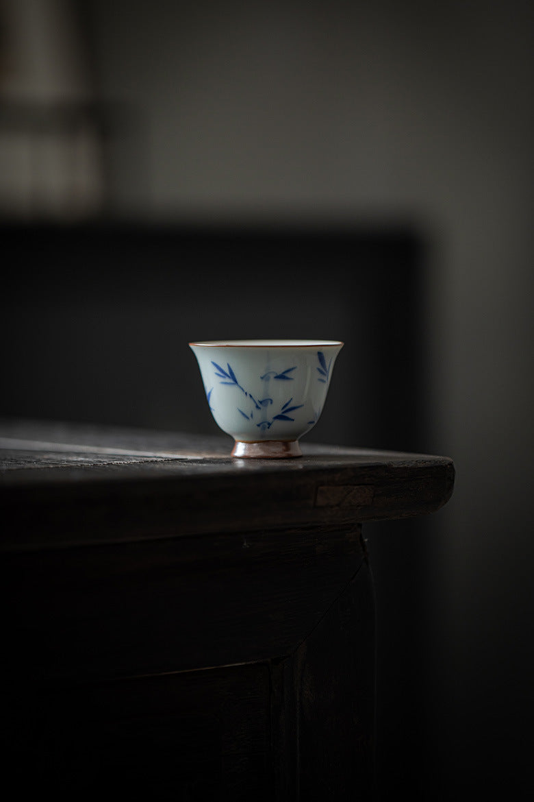 Gohobi Hand-Painted Bamboo Vintage-Style Tea cup
