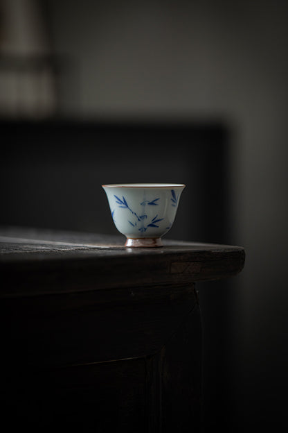 Gohobi Hand-Painted Bamboo Vintage-Style Tea cup