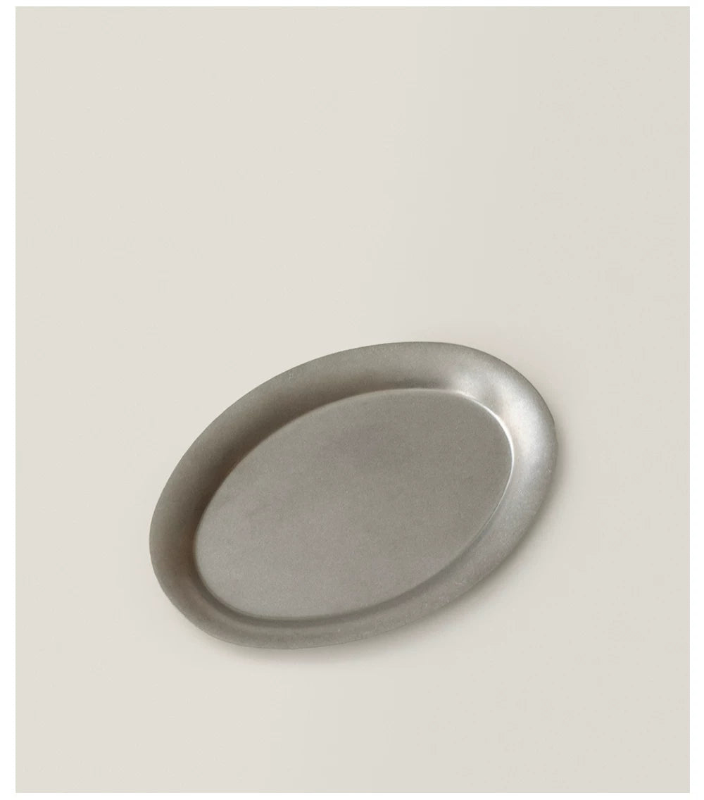 Gohobi Vintage-Style 304 Stainless Steel Oval Plate