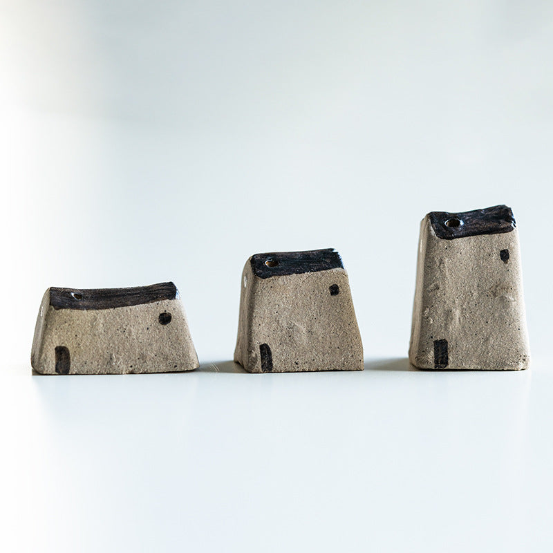 Gohobi Handmade Japanese Style Incense Holder – Zen Ceramic Incense Plug Tray