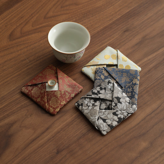 Gohobi Gaiwan Lid Brocade Fabric Cover