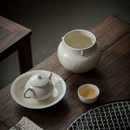 Gohobi Grass Ash Ceramic Jianshui Tea Wash Bowl