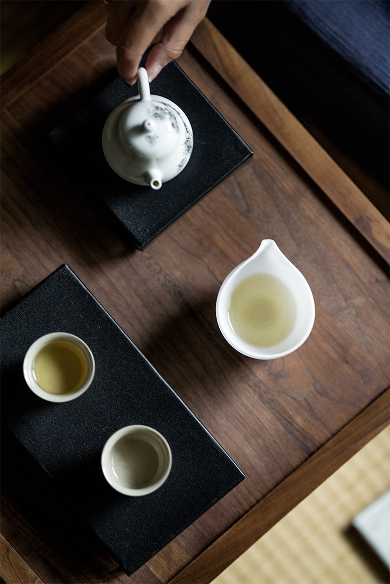 Gohobi Japanese-style Wabi-Sabi Black Square Iron Tray 006