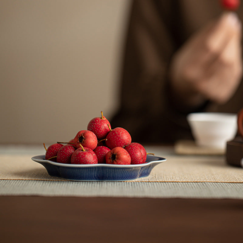 Gohobi Traditional Japanese Glazed Fruit Nuts Small Plate - Cloud 007