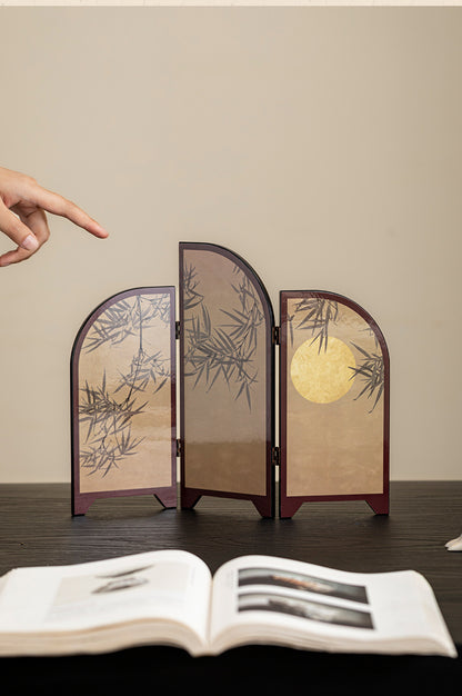 Gohobi New Chinese Bamboo Moon Desktop Screen