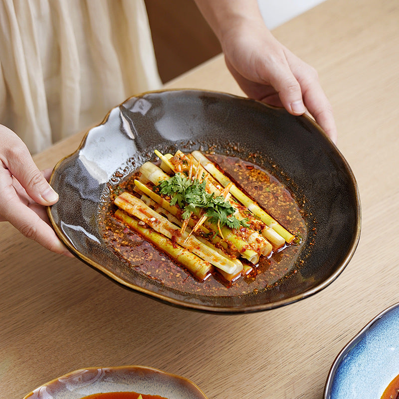 Gohobi Vintage Kiln-Change Irregular Plate