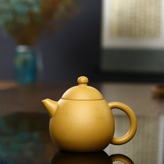 Gohobi Yixing Golden Clay Dragon Egg Teapot