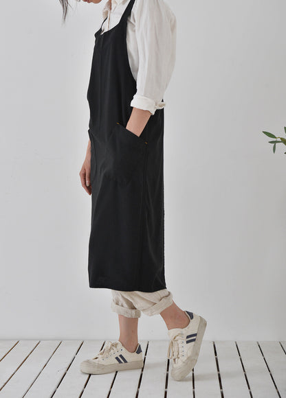 Gohobi Japanese Minimalist Linen Gardening Apron