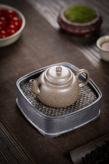 [Chingshui Tang 青水堂] Handmade Yixing Zisha Sandy Purple Clay Teapot – 170ml Original Ore Qing jiangpo Clay, Handmade Light Body with Built-in Filter, Traditional Chinese Purple Clay Teaware