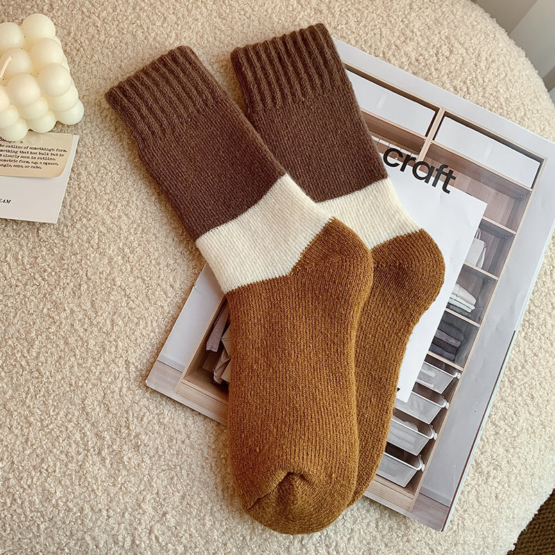 Gohobi Brown Autumn Socks