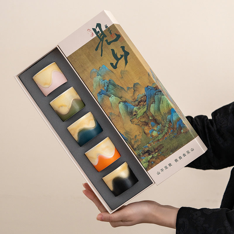 Gohobi Colourful Mountain Tea Cup Set 001